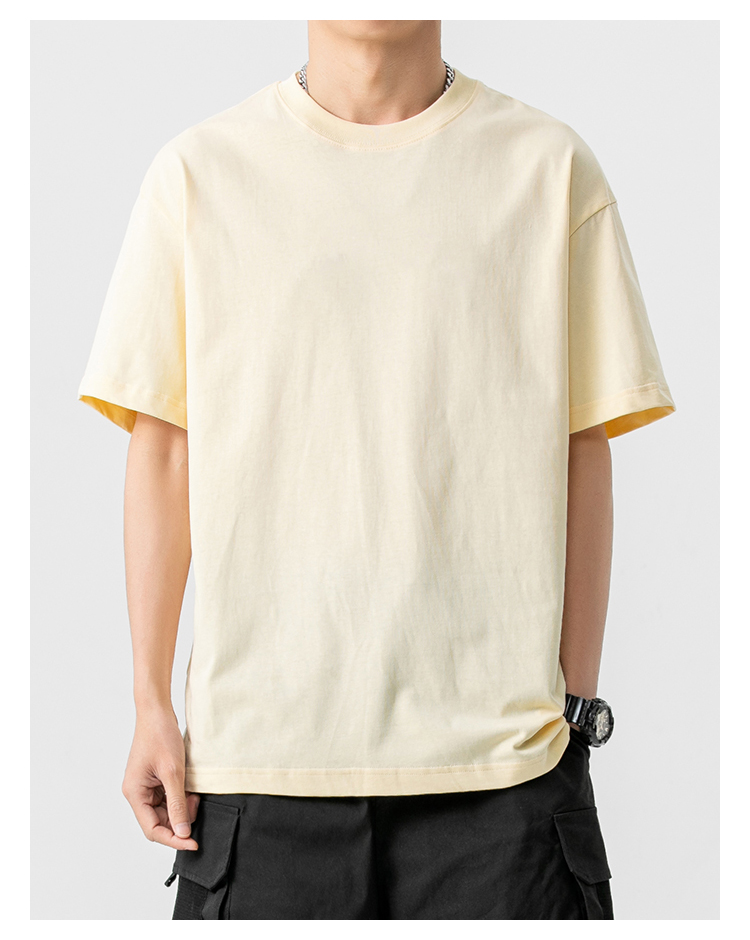 無地 Tシャツ ゆったりシルエット 上質素材半袖