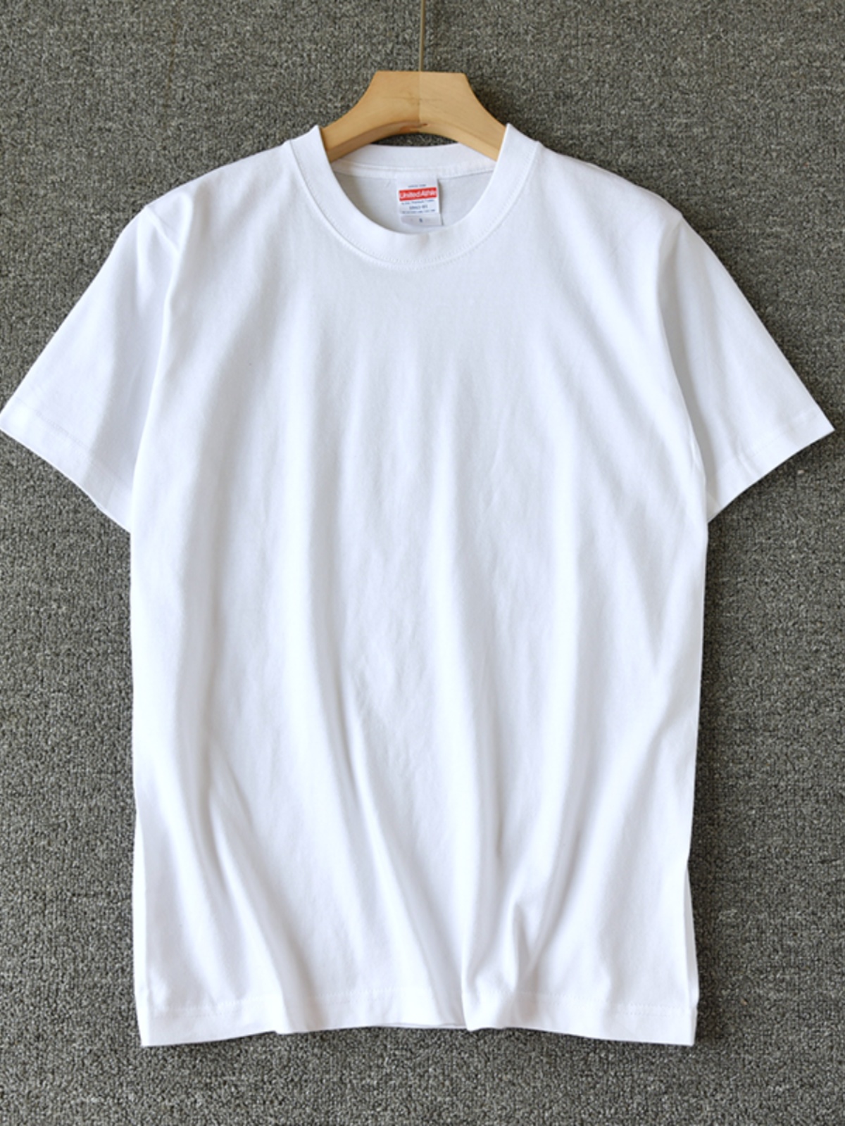 無地 シャツ シンプル ベーシック クルーネック Tシャツ