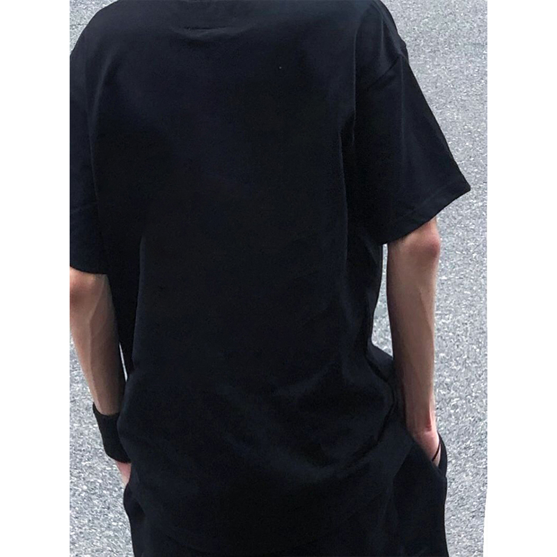 無地 Tシャツ シンプル日常着ゆったりサイズ半袖