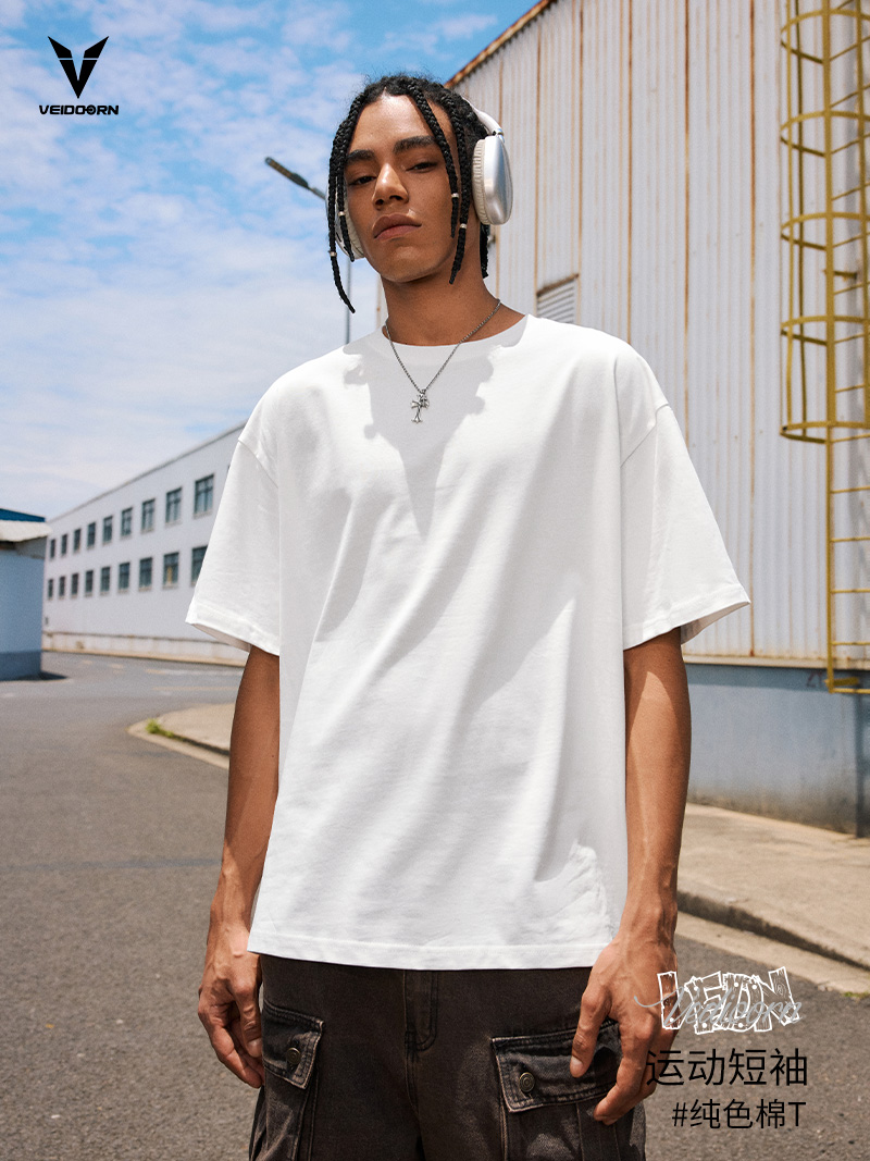 無地 Tシャツ ゆとりシルエット 上質素材 半袖