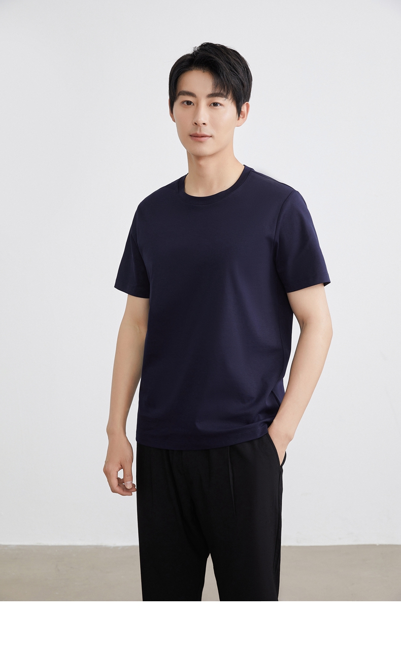 無地 Tシャツ 上質素材シンプル半袖