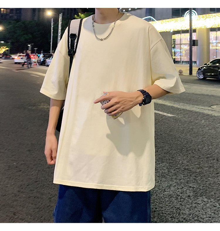 無地 Tシャツ ゆったりシルエット 快適無地半袖