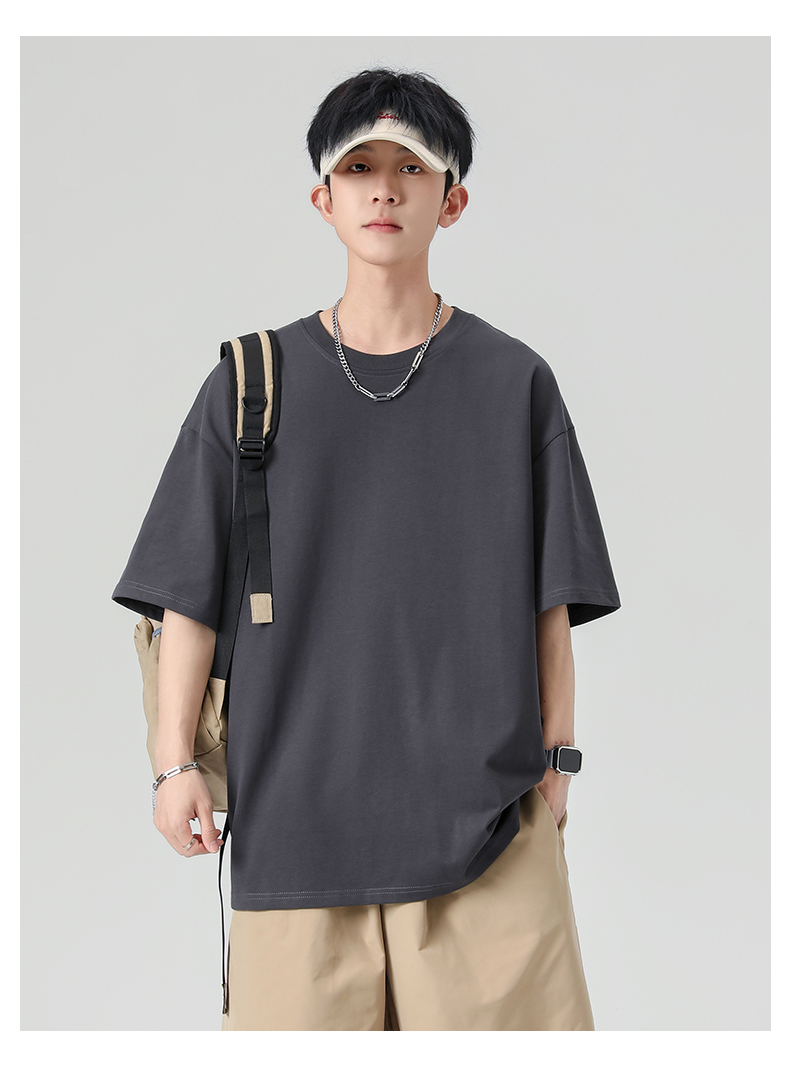 無地 Tシャツ ゆったりシルエット半袖シンプル無地Ｔシャツ
