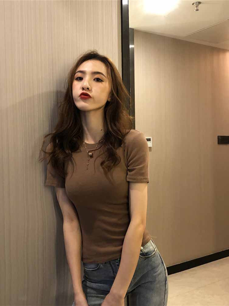 無地 Tシャツ すっきりフィット シンプル半袖