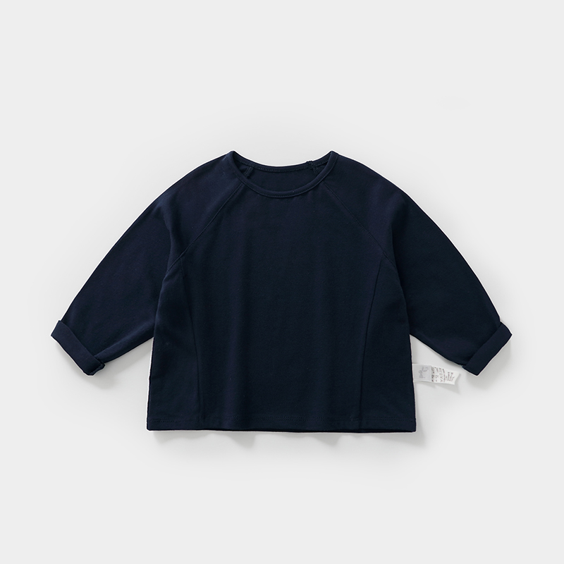 無地 Tシャツ やわらか長袖シンプル子供服