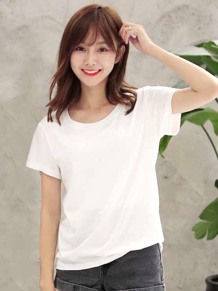 無地 Tシャツ シンプル上質 ゆるふわ半袖カットソー