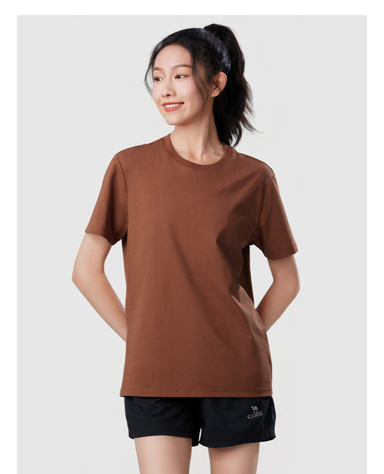 無地 Tシャツ レディース すっきりシルエット 快適着心地の無地半袖