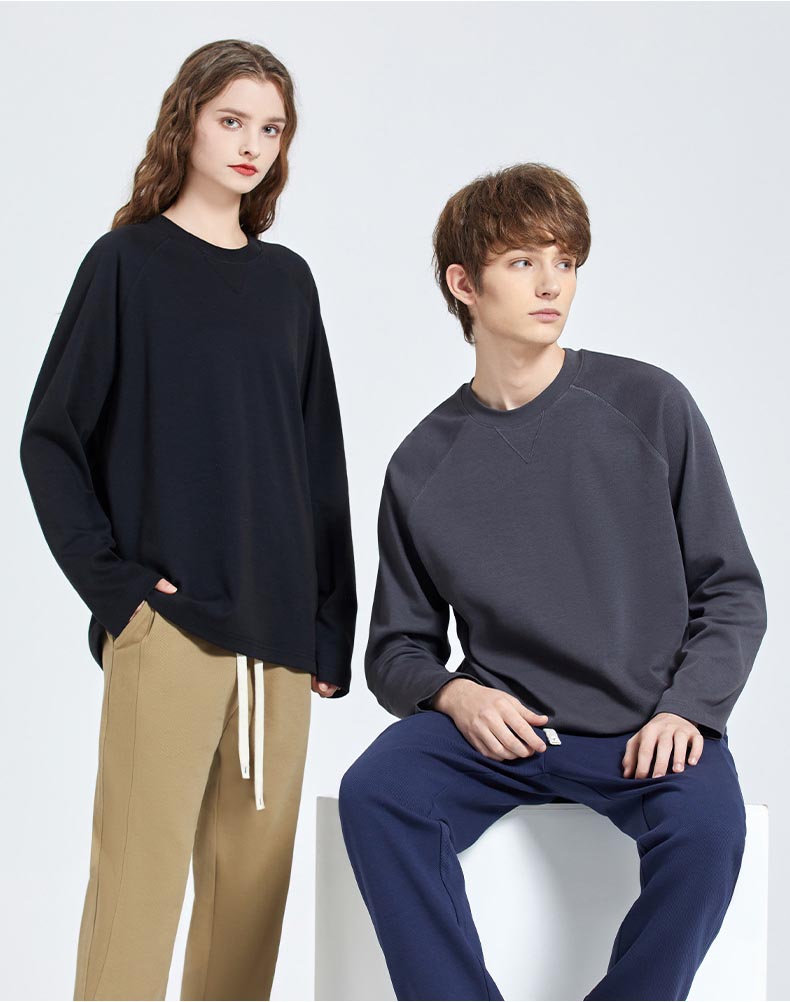 無地 Tシャツ 男女兼用無地長袖カットソー全5色