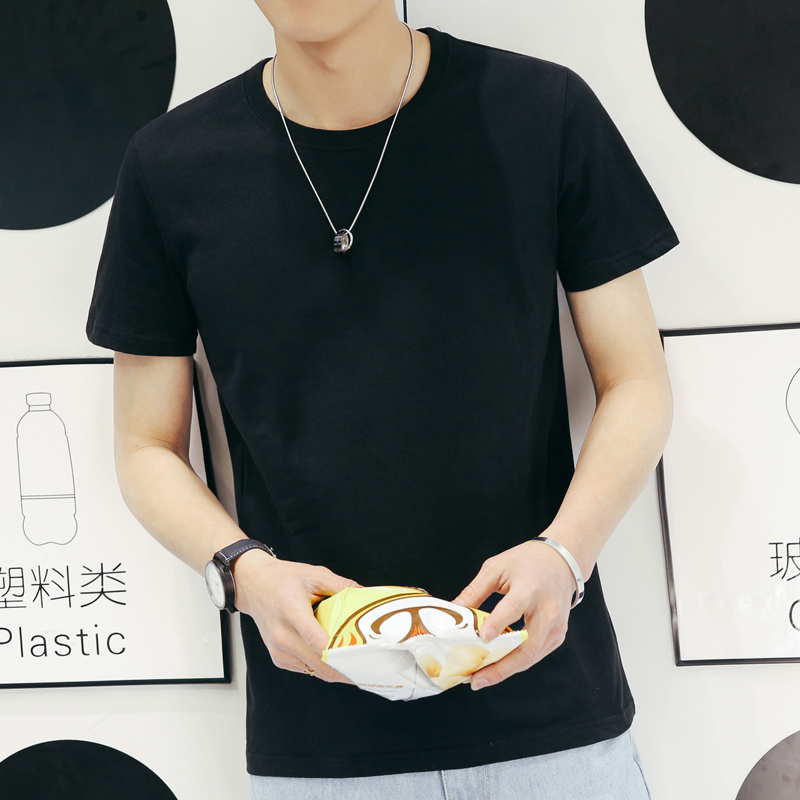 無地 Tシャツ シンプル定番クルーネック半袖