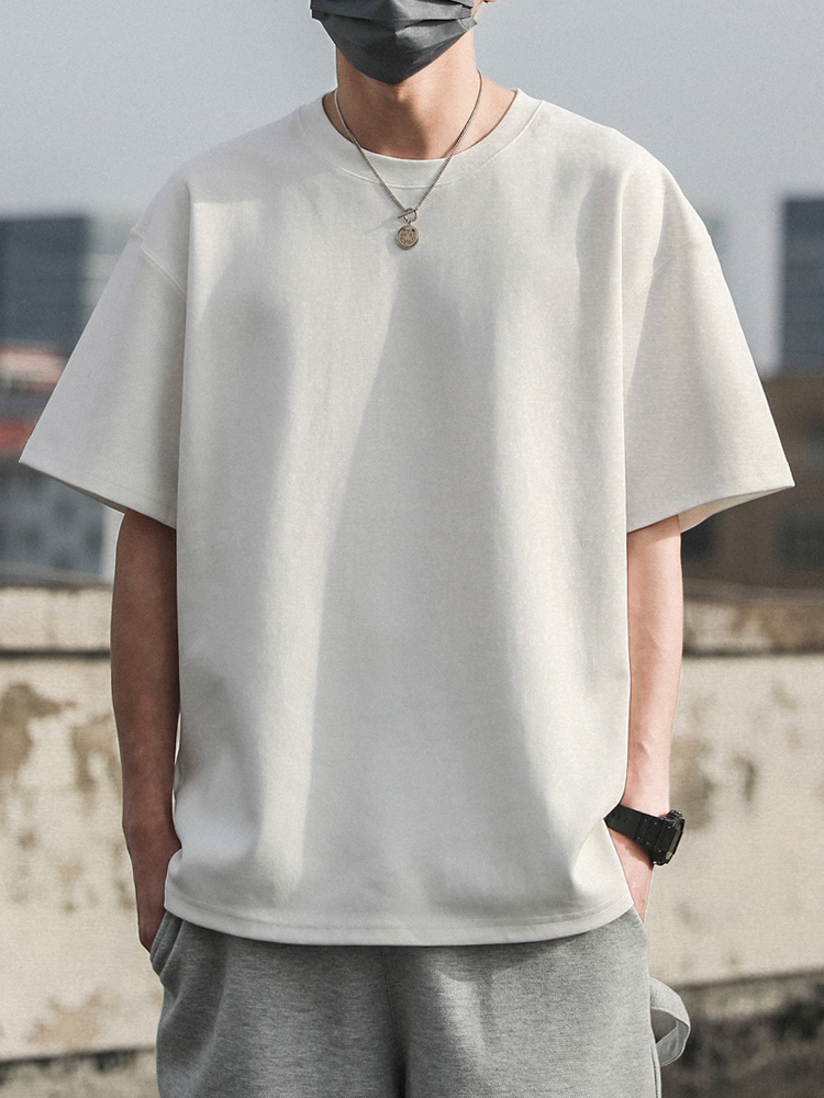無地 Tシャツ ゆったりシルエット 無地半袖カットソー