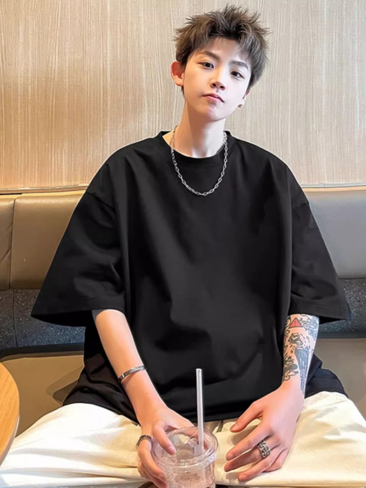 無地 Tシャツ ゆったりシルエット 極上無地ティーシャツ