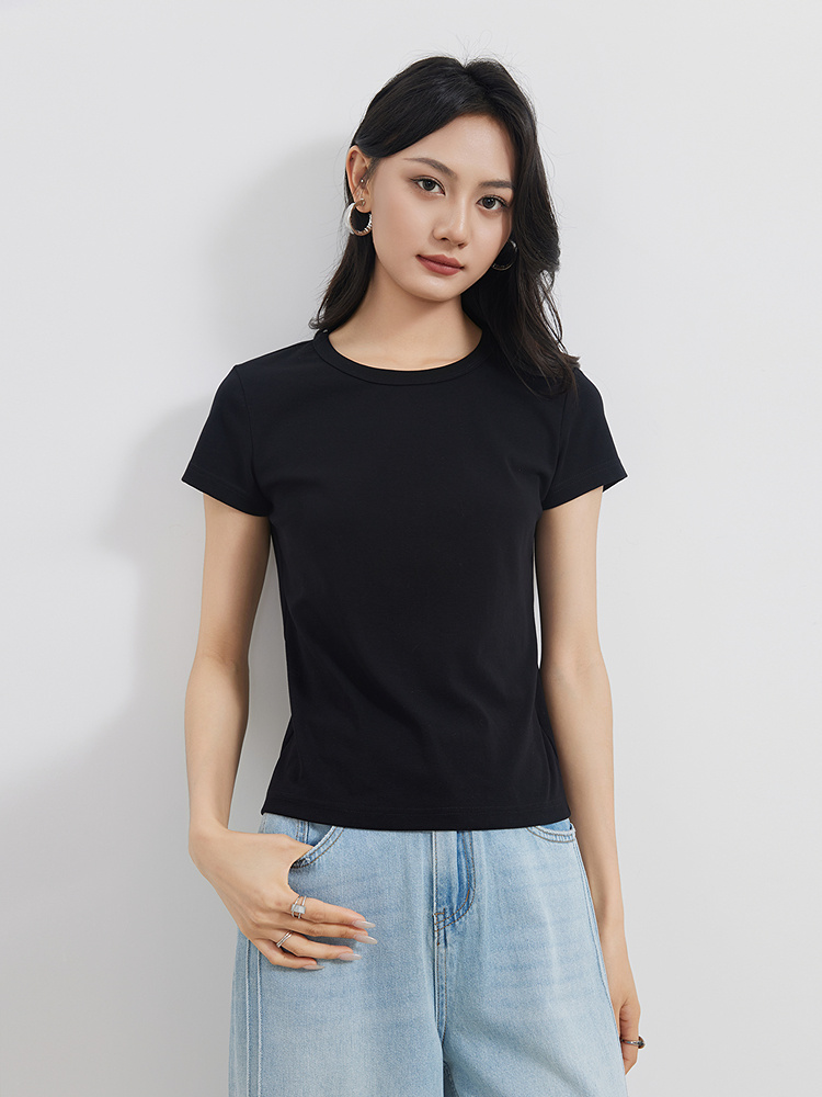 無地 Tシャツ なめらか肌触り シンプル半袖