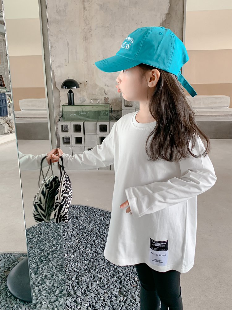 無地 Tシャツ やわらか素材 長袖ゆったりシルエット