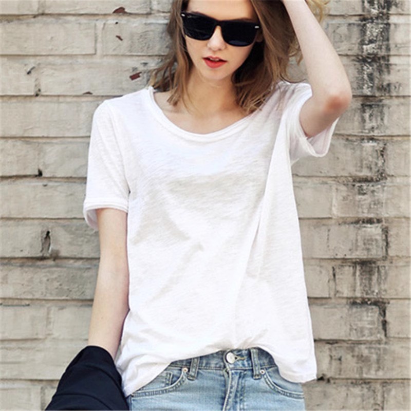 無地 Tシャツ ゆったりシルエット 上質素材の無地半袖