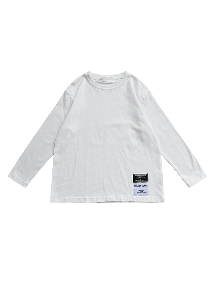 無地 Tシャツ やわらか素材 長袖ゆったりシルエット