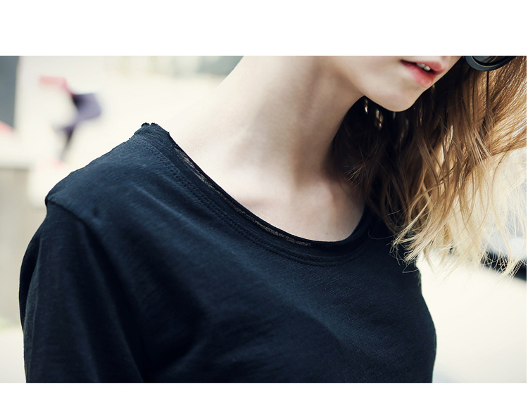 無地 Tシャツ シンプル美シルエット ゆったり半袖