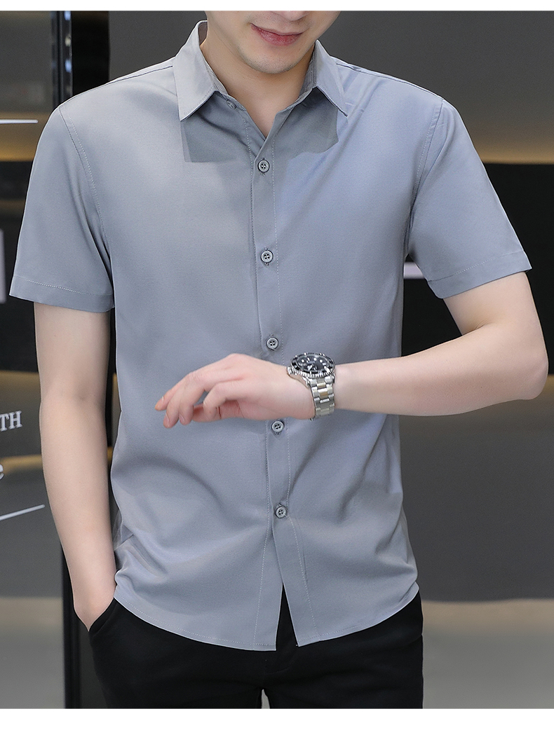 無地 シャツ 上質素材 半袖シャツ コレクション