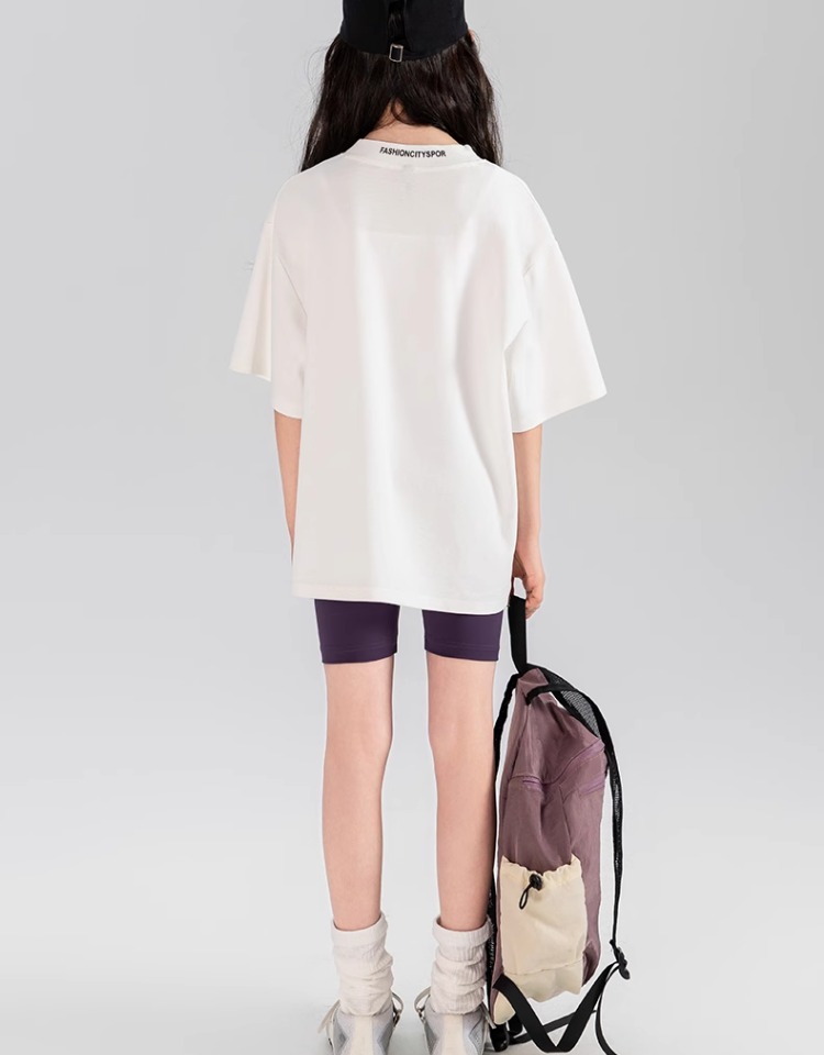 無地 Tシャツ キッズ ゆったりシルエット 軽やか無地半袖シャツ
