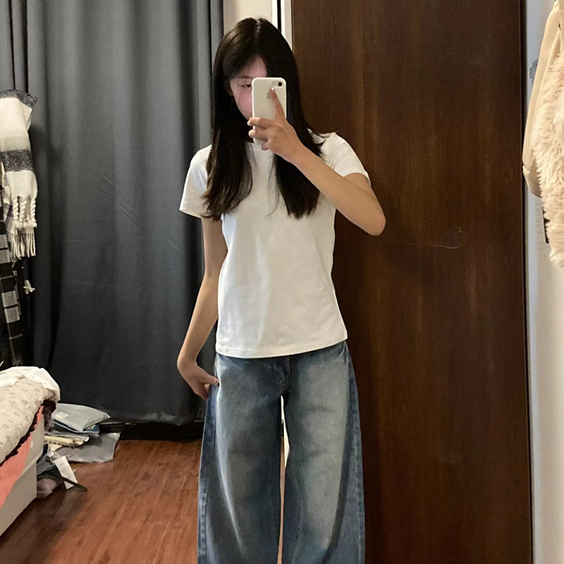 無地 Tシャツ すっきり着こなす定番シンプル半袖