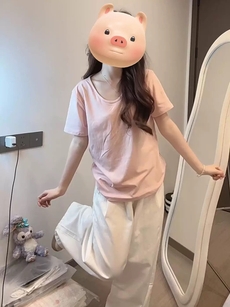 無地 Tシャツ なめらか肌触り 優しい着心地シンプル半袖