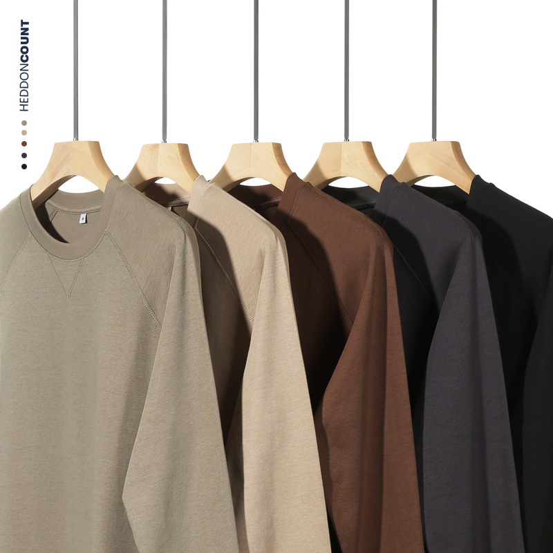 無地 Tシャツ 男女兼用無地長袖カットソー全5色