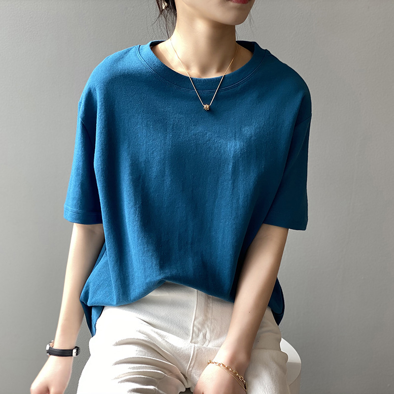 無地 シンプル美人の定番無地Tシャツ