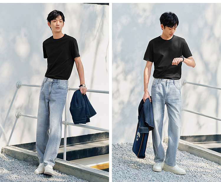 無地 Tシャツ ベーシックシルエット 快適素材半袖シャツ