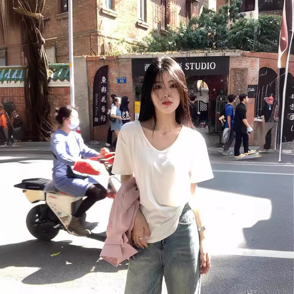 無地 Tシャツ 柔らか素材の優しい肌触り半袖