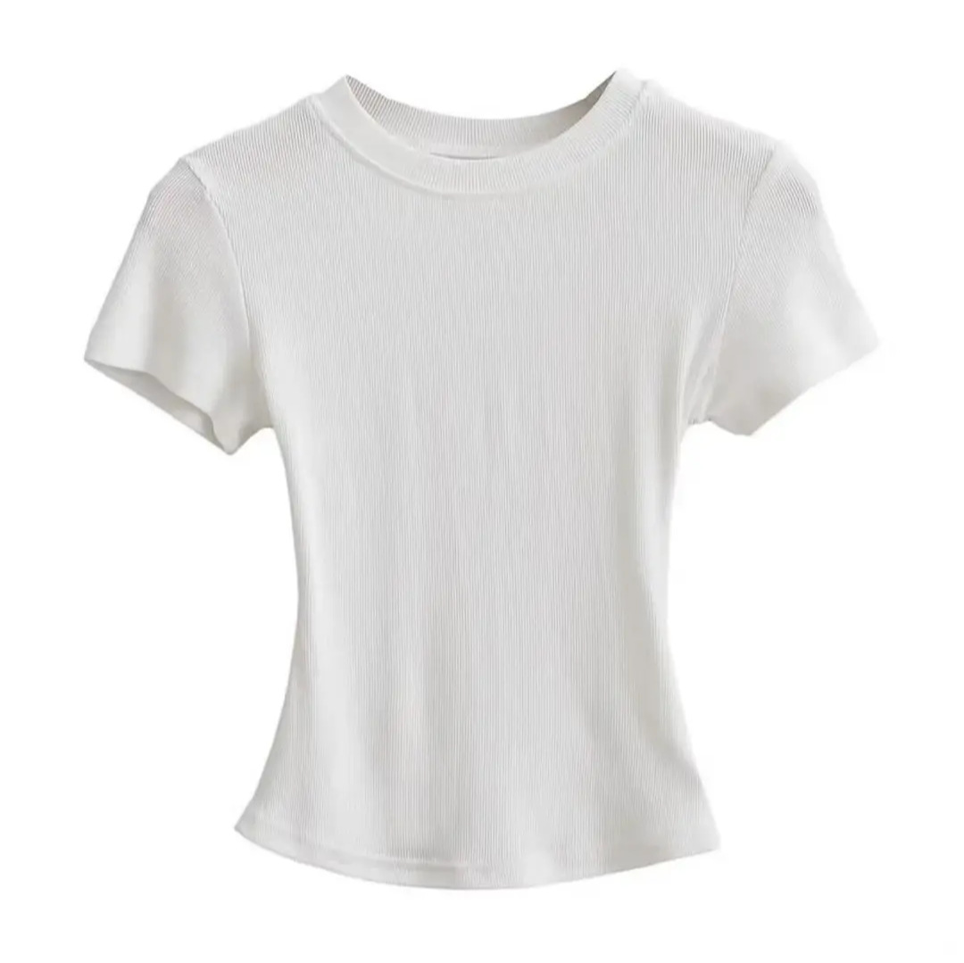 無地 Tシャツ シンプル美シルエット フィット半袖