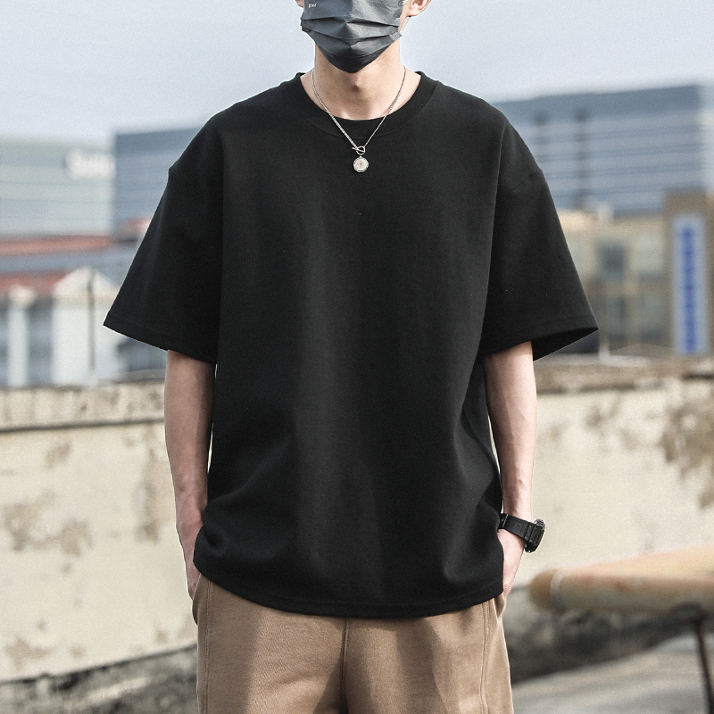 無地 Tシャツ ゆったりシルエット 無地半袖カットソー