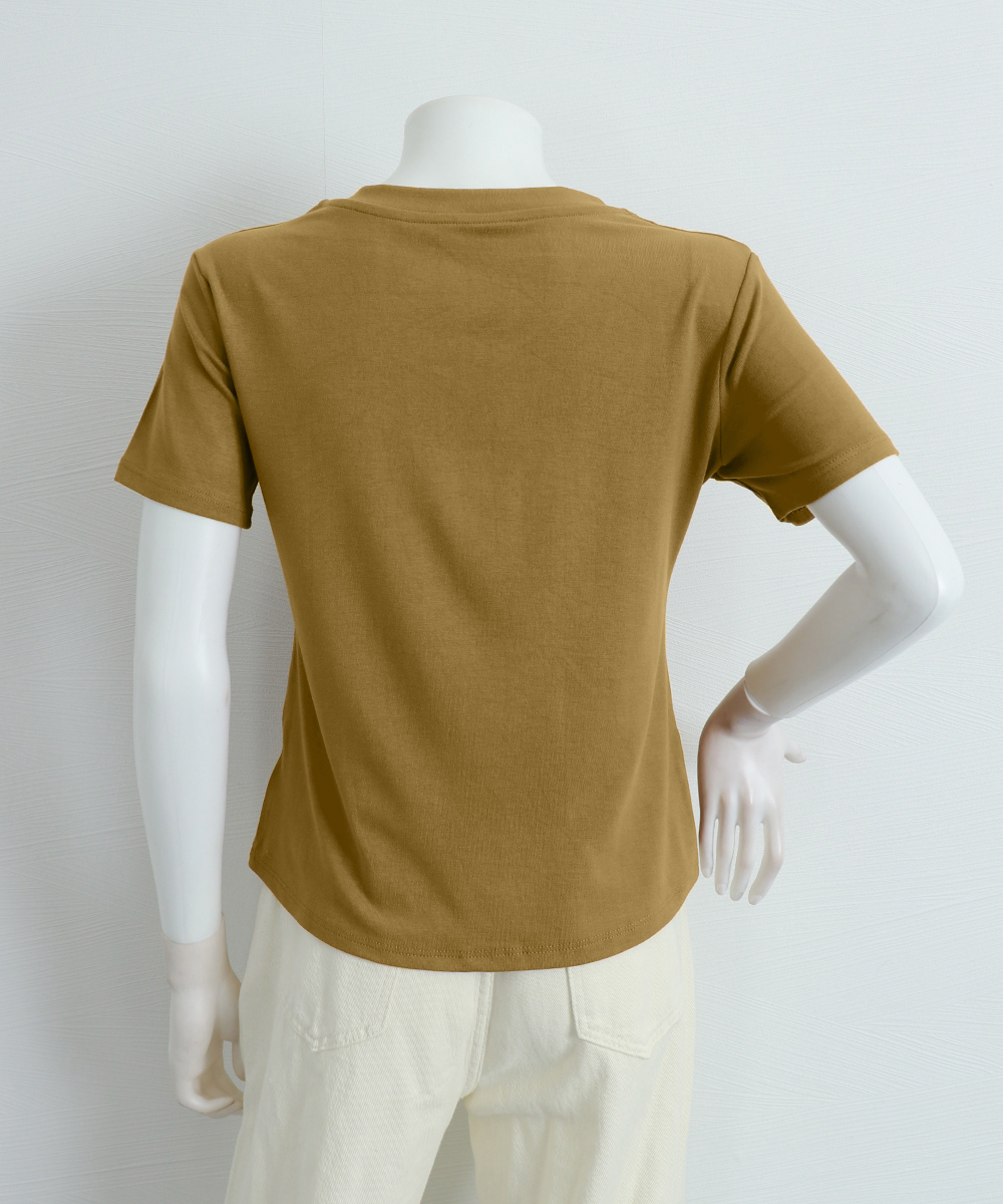 無地 Tシャツ 無地Tシャツ レディース Vネック 半袖 夏