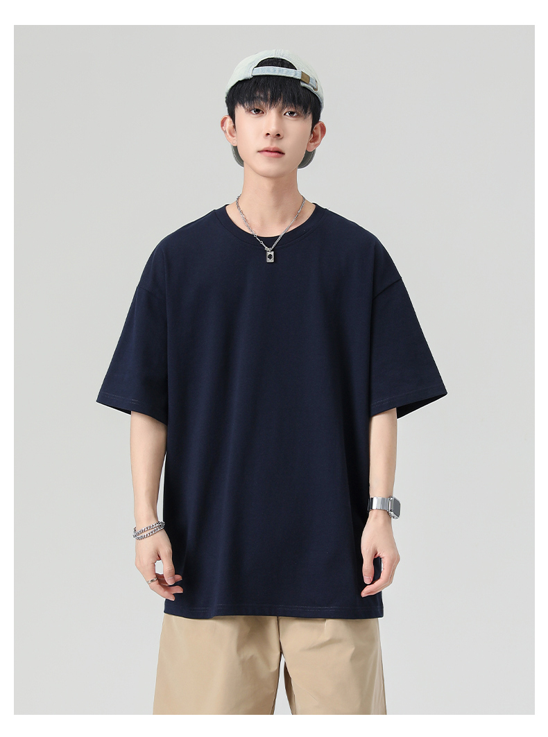 無地 Tシャツ ゆったりシルエット半袖シンプル無地Ｔシャツ