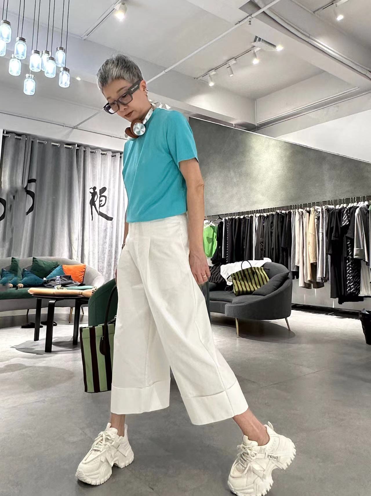 無地 シャツ シンプル クルーネック 半袖シャツ