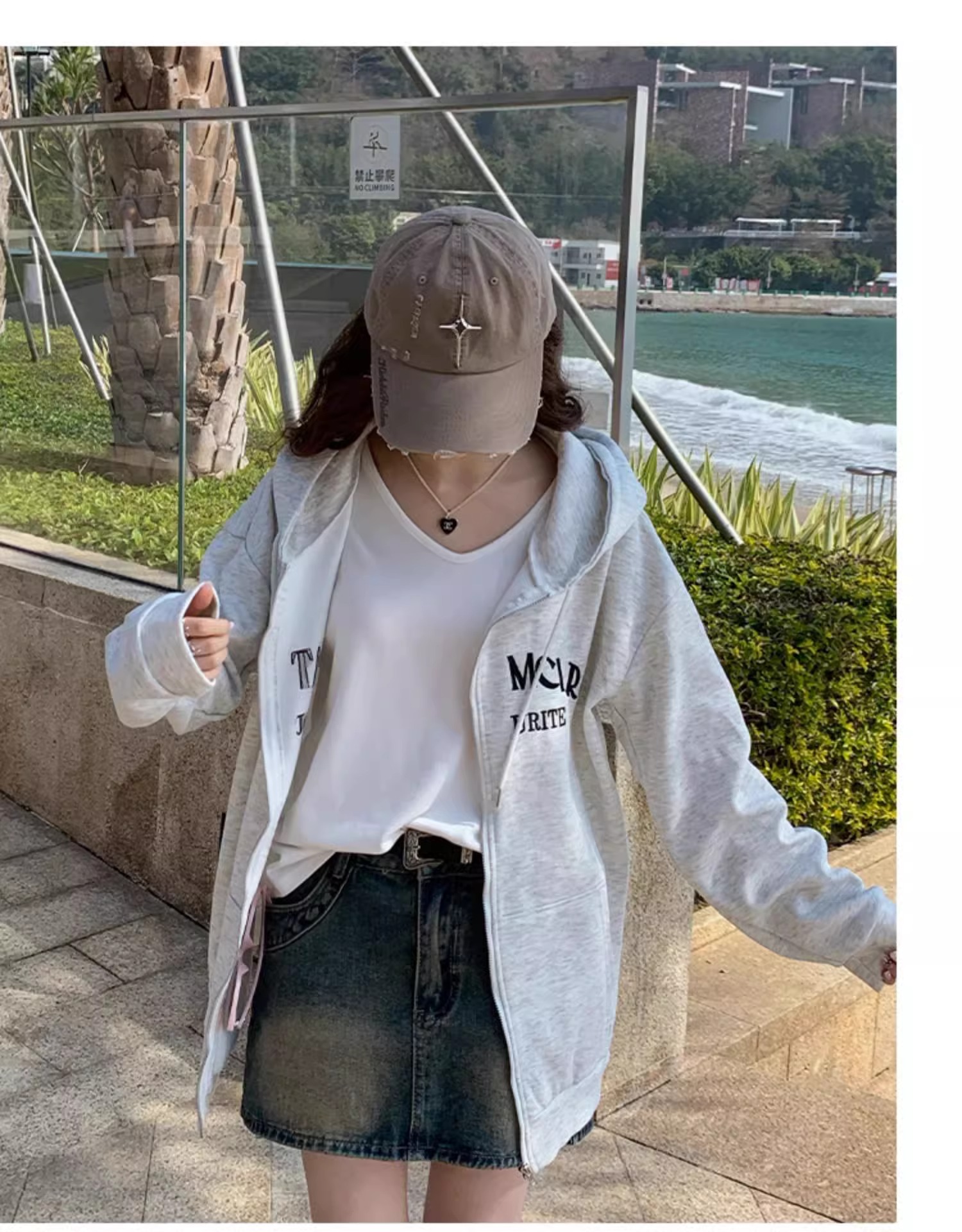 無地 Tシャツ シンプル美人 Uネック半袖