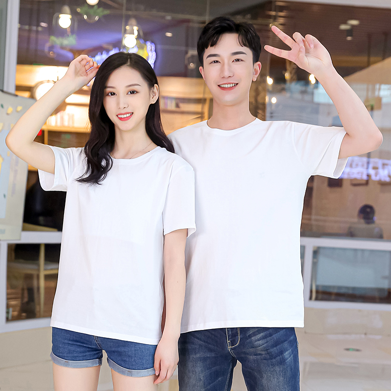 無地 シャツ カジュアル ペア シンプル 半袖Tシャツ