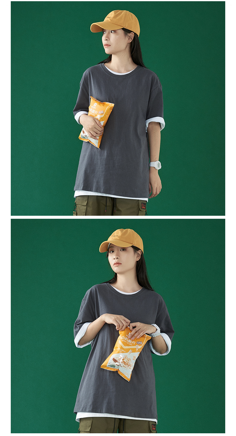 無地 Tシャツ ゆったりシルエット 半袖無地Tシャツ