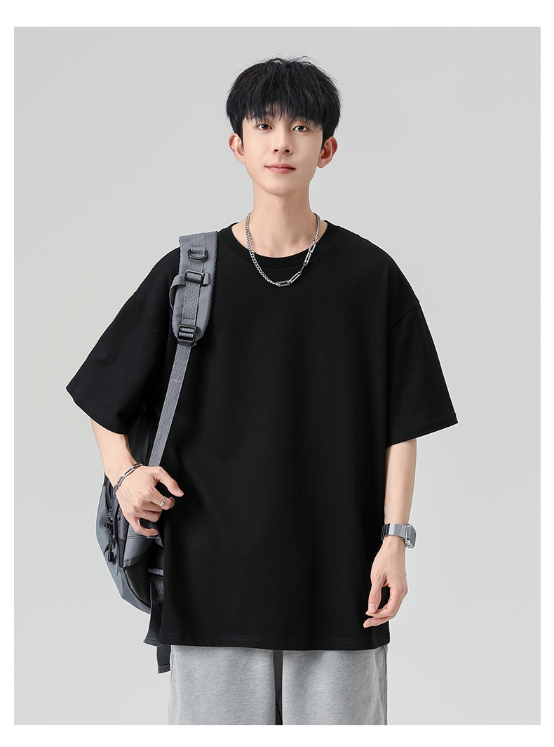無地 Tシャツ ゆったりシルエット半袖シンプル無地Ｔシャツ
