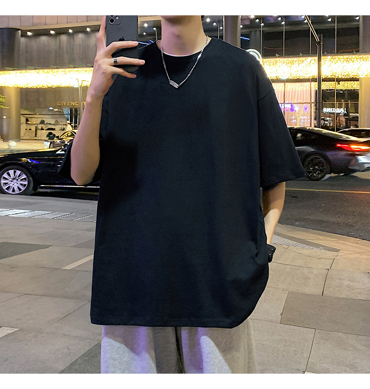 無地 Tシャツ ゆったりシルエット 上質コットン半袖