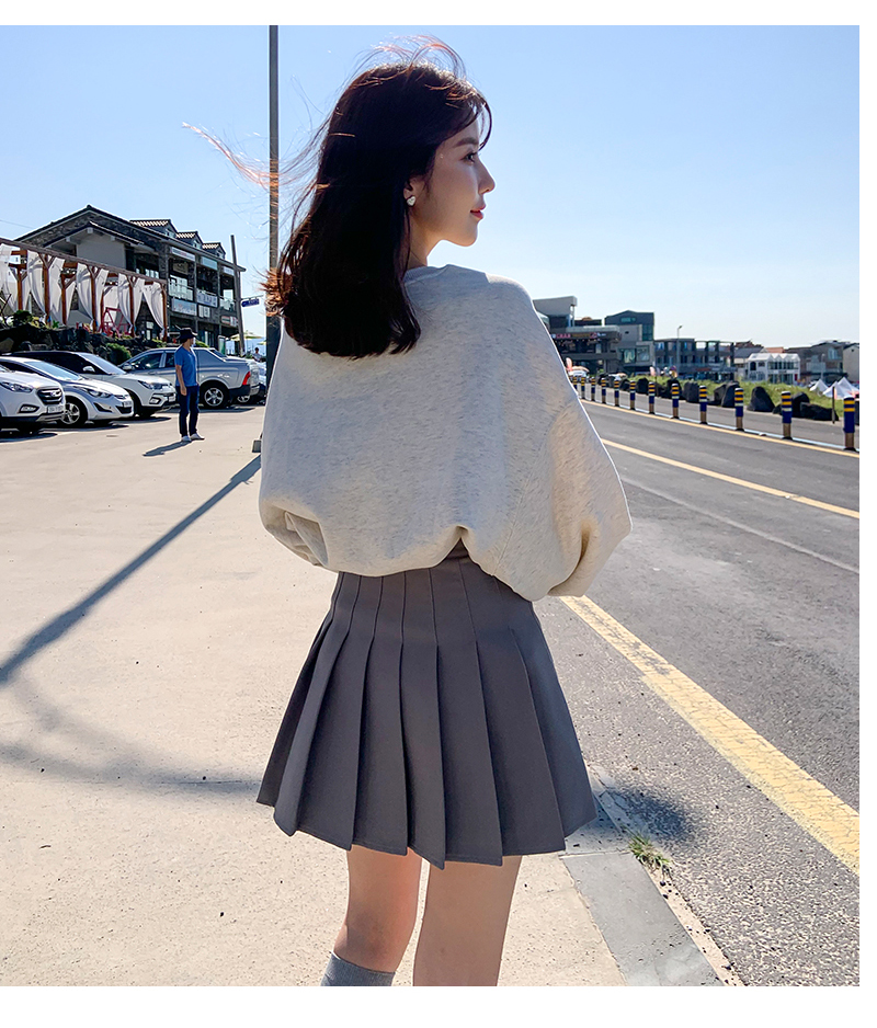 スカート プリーツ優美ミニスカート
