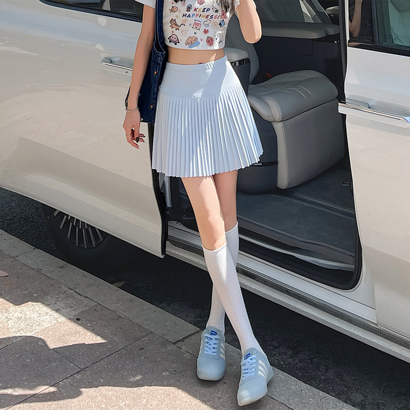 スカート 優美プリーツミニスカート