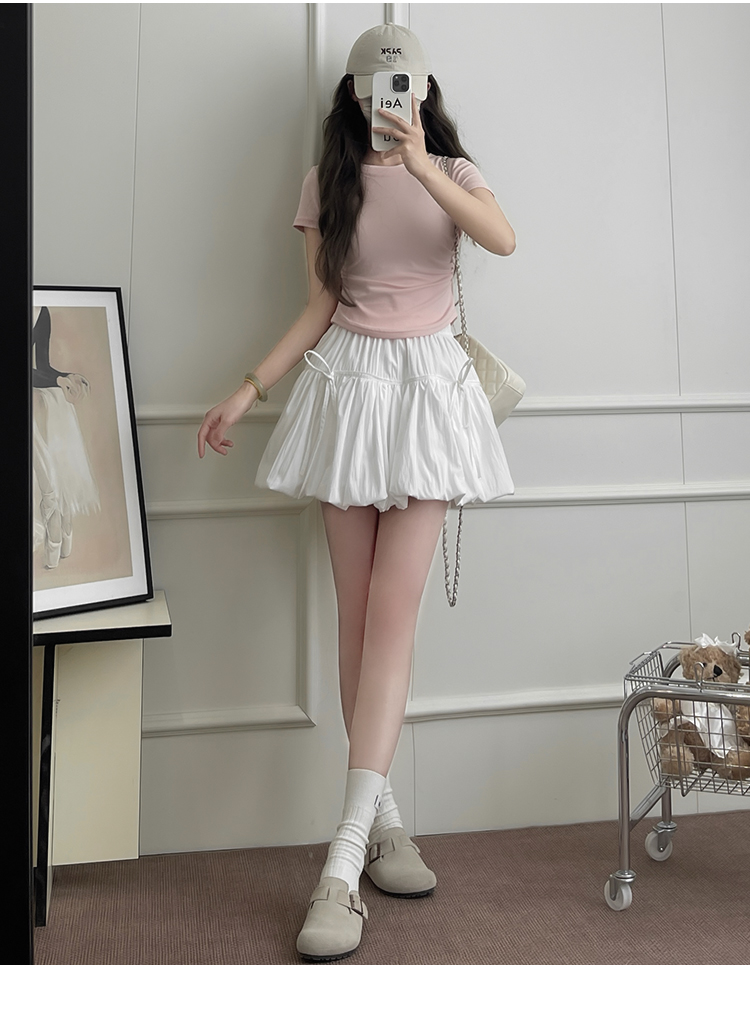 スカート ふんわりバルーンミニスカート