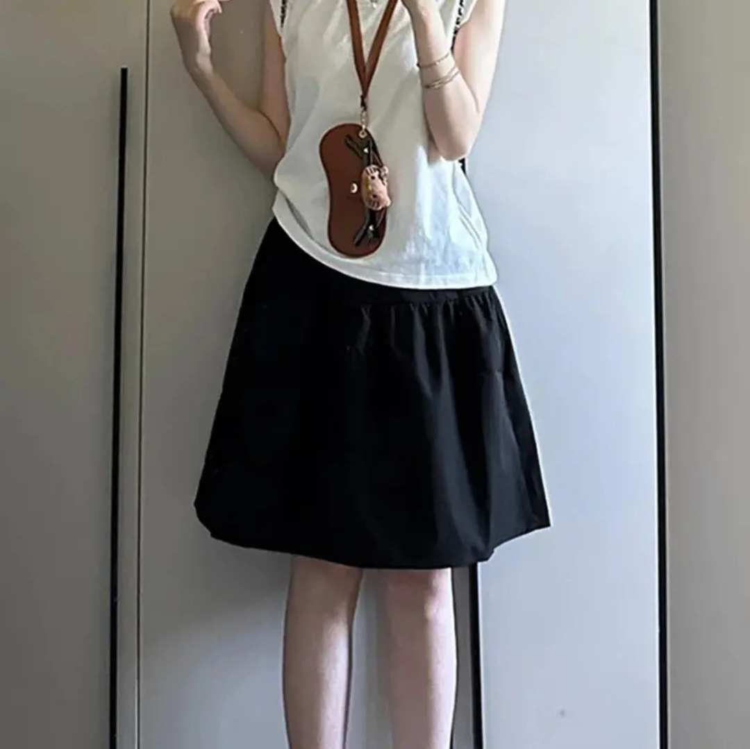 スカート フレアティアードミニスカート