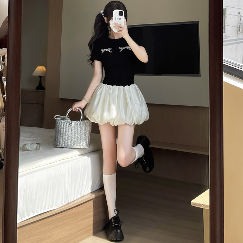 スカート ふんわりバルーンミニスカート