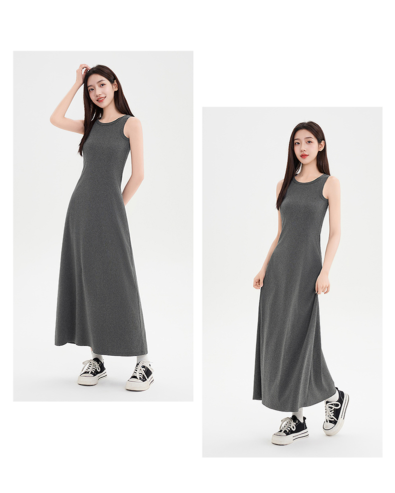 スカート リラックスノースリーブロングスカート