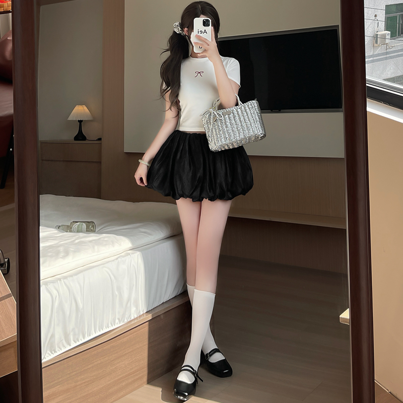 スカート ふんわりバルーンミニスカート