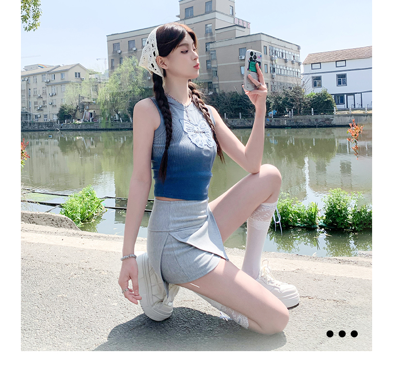 スカート シンプル細身ミニスカート