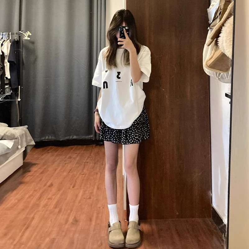 スカート 小花柄フリルミニスカート