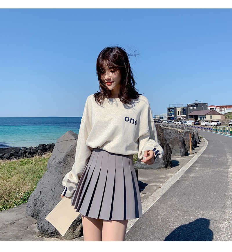 スカート プリーツ優美ミニスカート