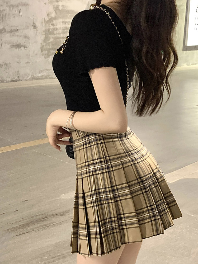 スカート クラシカルプリーツミニスカート