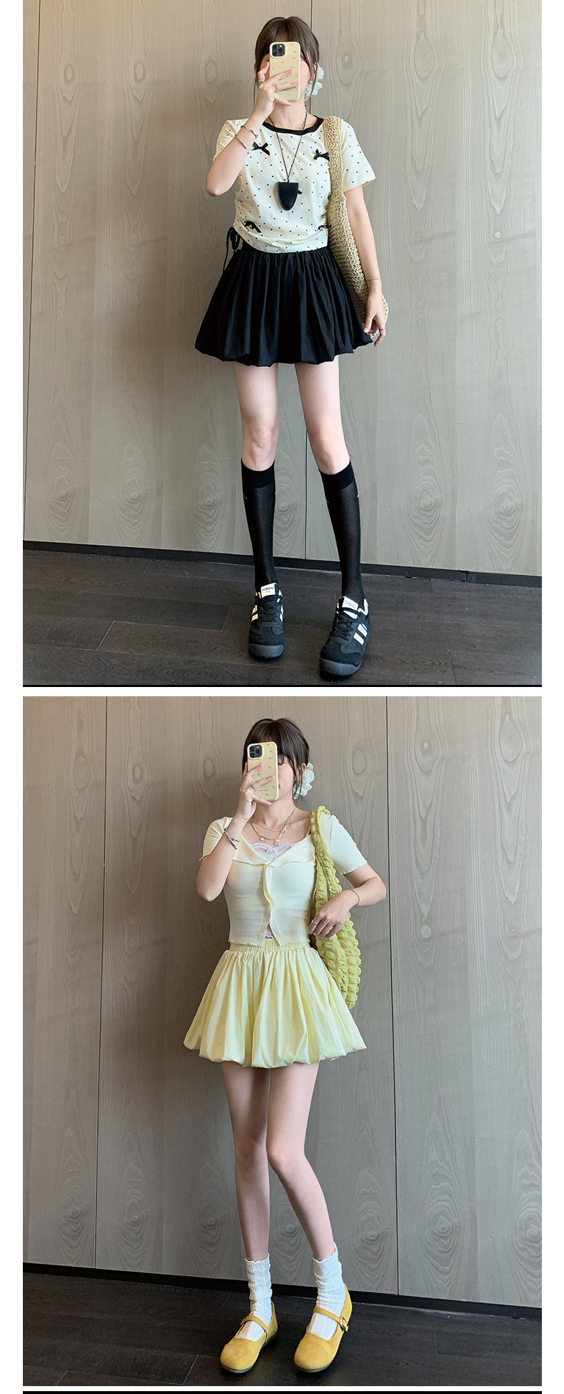 スカート ふんわりバルーンミニスカート